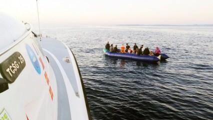 Marmaris'te 54 düzensiz göçmen kurtarıldı