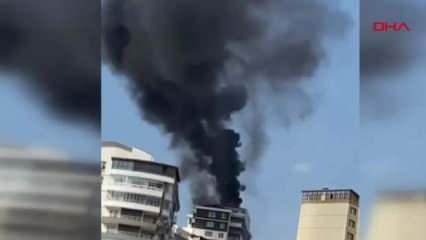 Ankara'da yeni yapılan 20 katlı apartmanda yangın paniği