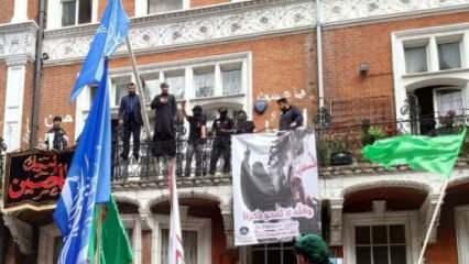Azerbaycan'ın Londra Büyükelçiliği, Şii gruplar tarafından işgal edildi!