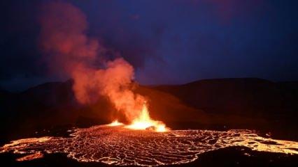 İzlanda'daki volkanik patlamalar devam ediyor