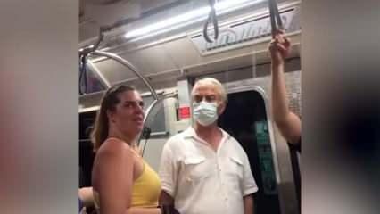 Metronun tavanından sular aktı! Yolcular şaşkınlıkla izledi