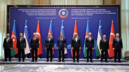 Özbekistan'da üçlü zirve: Çavuşoğlu'ndan önemli açıklamalar!