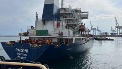 Tahıl yüklü gemi 'Razoni' İstanbul açıklarına ulaştı