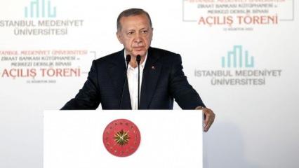 Cumhurbaşkanı Erdoğan kütüphane açılışında konuştu: Hedefimize bir adım daha yaklaştırdı