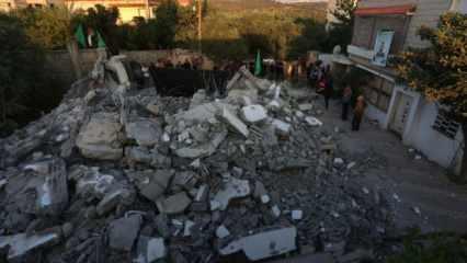 İsrail zulmü sürüyor: Filistinlilerin evleri yıkıldı