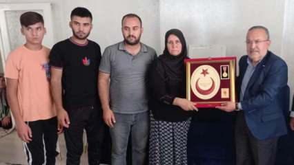 15 Temmuz Derneği’nden vefat eden Gazi Mehmet Alpaslan’ın ailesine ziyaret