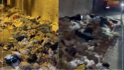 İzmir'de CHP'li Konak Belediyesi çöpleri sokaklara boşaltıyor