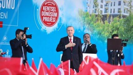 Cumhurbaşkanı Erdoğan'dan Esenler'e teşekkür mesajı