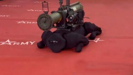 Sosyal medya bunu konuşuyor: Roketatar taşıyan robot köpek
