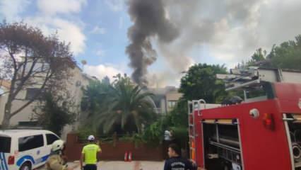 Bakırköy'de hukuk bürosunda yangın çıktı