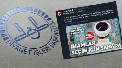 Diyanet'ten Cumhuriyet'in "İmamlar seçim için sahada" başlıklı haberine yalanlama