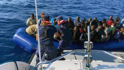 Fethiye’de 35 düzensiz göçmen kurtarıldı