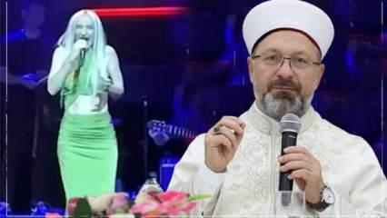 Gülşen'in ahlaksız sözlerine Diyanet İşleri Başkanı Ali Erbaş'tan tepki