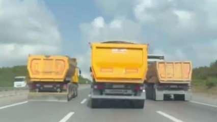 İstanbul'da hafriyat kamyonları tehlike saçıyor