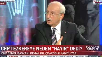 Kılıçdaroğlu'dan canlı yayında "tezkere" yalanı