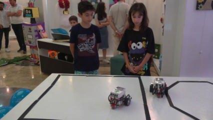 Tuzla Belediyesi'nin ücretsiz kodlama dersiyle onlarca çocuk kendi robotunu kodladı