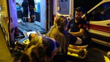 Alkollü sürücü kaldırımda yürüyenlerin arasına daldı: 5 yaralı