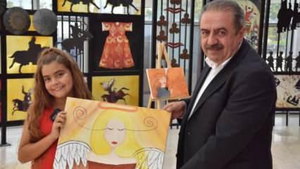Bilecik’te 10 aylıkken resim yapmaya başlayan Zeynep resim sergisi açtı