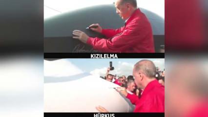 "Çılgın Türkler" yaptı... Başkan Erdoğan Bayraktar Kızılelma ve Hürjet'i imzaladı