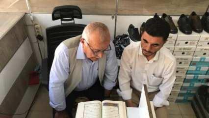 İmam ayağına geldi, 70 yaşında Kur'an-ı Kerim &ouml;ğrendi   