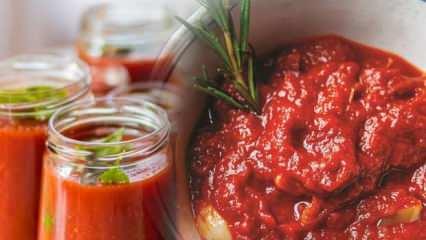 Kapya biberli domates sosu nasıl yapılır? Kırmızı biberli domatesli kahvaltılık sos tarifi...