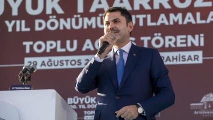 Murat Kurum:  Bizim liderimiz; güçlü, onurlu ve büyük Türkiye’nin mimarıdır