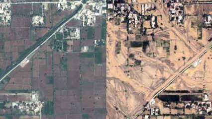 Pakistan'da sel felaketinin boyutu uydudan görüntülendi