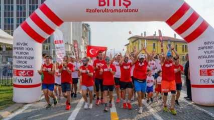 Zafer rotasında düzenlenen ilk ultra maraton İzmir'de noktalandı