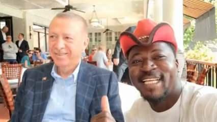 Başkan Erdoğan ile öz çekim yapan sporcu "Dünyadaki en iyi Cumhurbaşkanı" dedi