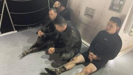 Bodrum'da FETÖ'cü 4 eski asker yurt dışına yüzerek kaçmaya çalışırken yakalandı