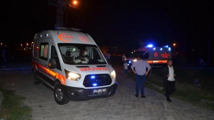 Ergene'de trafik kazası: 2 yaralı