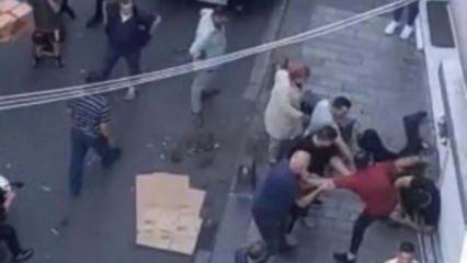 İstanbul’da yaşlı adamı döven şahsa dayak kamerada