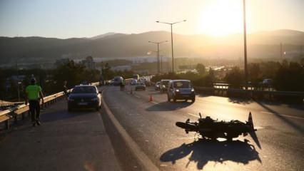 İzmir'de otomobile arkadan çarpan motosikletin sürücüsü öldü!