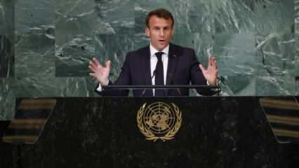 Macron'un BM'deki konuşması tartışmalara neden oldu: Boş salona konuştu