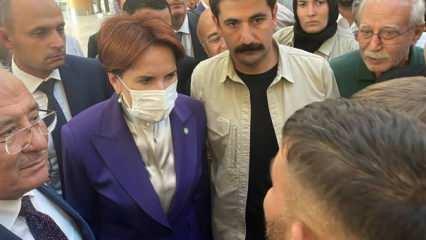 Meral Akşener'in korumaları işten atıldığı için dert yanan vatandaşı tartakladı