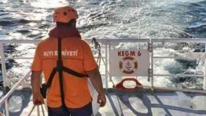 Makine arızası nedeniyle sürüklenen tekne kurtarıldı