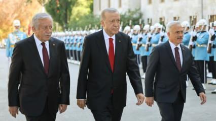Meclis'e gelen Erdoğan'ı MHP'li isim karşıladı