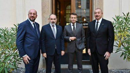 Aliyev, Paşinyan, Macron ve Michel 4'lü görüşme yaptı