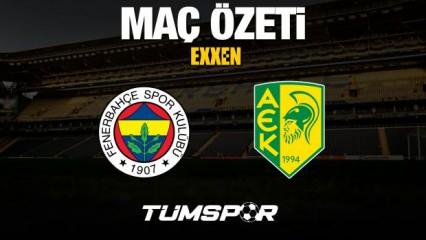 MAÇ ÖZETİ İZLE | Fenerbahçe 2-0 AEK Larnaca (Goller, EXXEN, UEFA Avrupa Ligi)
