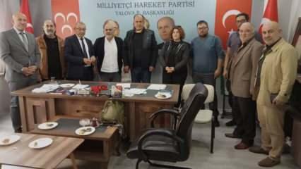  Yalova’da İYİ Parti’den istifa eden 4 kişi daha MHP’ye katıldı