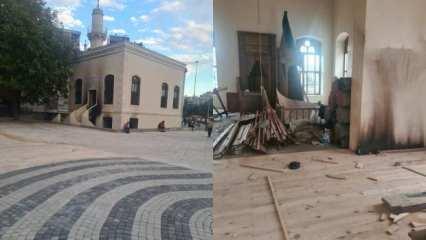 Yangından hasar gören tarihi Camcılar Camii beş yıldır restore edilmeyi bekliyor