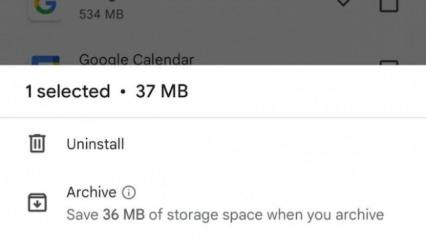 Android'te yetersiz depolama alanı sorununu çözen özellik: Uygulama arşivleme