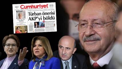 Cumhuriyet gazetesinin saklamaya çalıştığı gerçek: Başörtüsü teklifi CHP'yi böldü