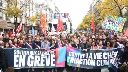 Fransa’da binler hayat pahalılığını protesto için meydanlardaydı