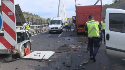 Yavuz Sultan Selim Köprüsü girişinde kaza: 5 kişi yaralandı