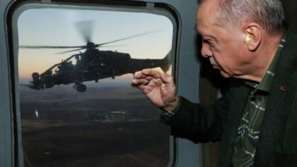 Başkan Erdoğan, ATAK helikopterini selamladı