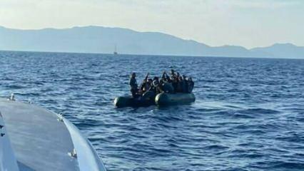 Yunan unsurlarının geri ittiği 30 kaçak göçmen kurtarıldı
