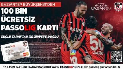 Gaziantep FK'dan 100 bin adet ücretsiz passolig