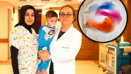 Gaziantep’te 1 yaşındaki bebeğin midesinden çıkanlar hayrete düşürdü