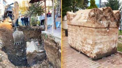 Bolu'da inşaat kazısı sırasında Roma dönemine ait lahit keşfedildi